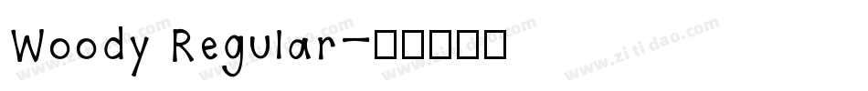 Woody Regular字体转换